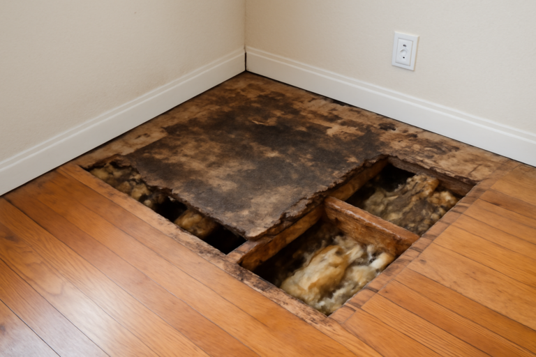 Subfloor Water Damage Repair